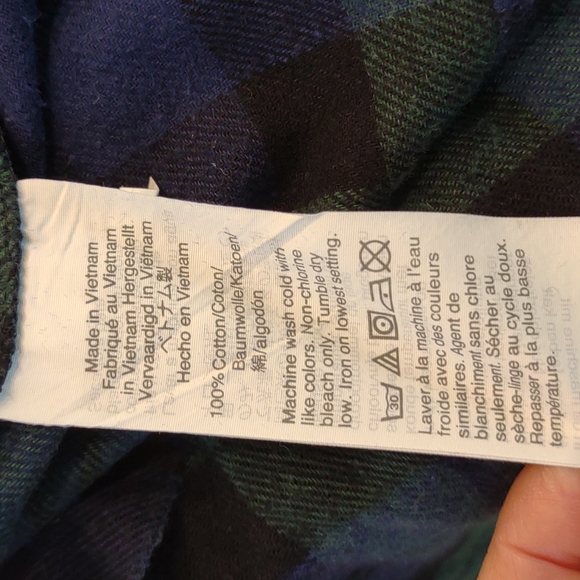 Men's J. Crew "Black Watch" Tartan Plaid All Cotton Flannel Pajama Butto… - Picture 11 of 11